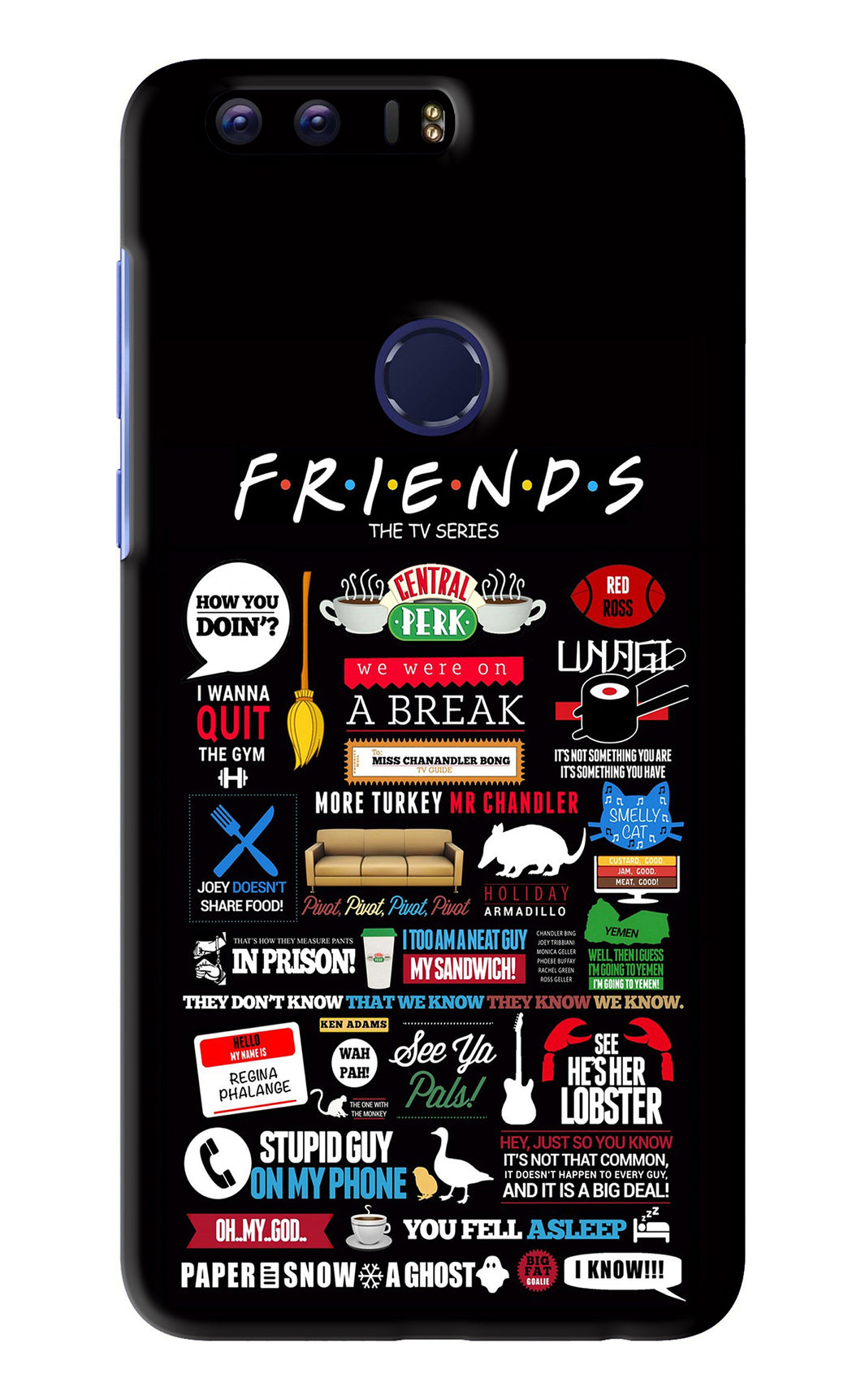 FRIENDS Huawei Honor 8 Back Skin Wrap