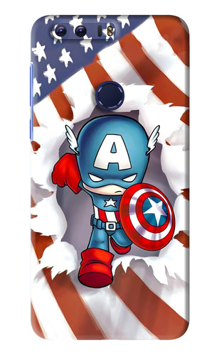 Captain America Huawei Honor 8 Back Skin Wrap
