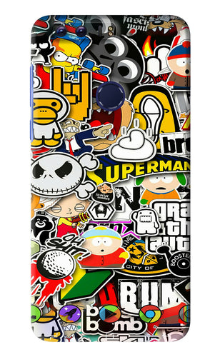 Sticker Bomb Huawei Honor 8 Back Skin Wrap