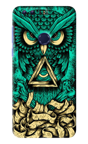 Green Owl Huawei Honor 8 Back Skin Wrap