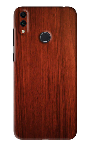 Wooden Plain Pattern Huawei Honor 8C Back Skin Wrap