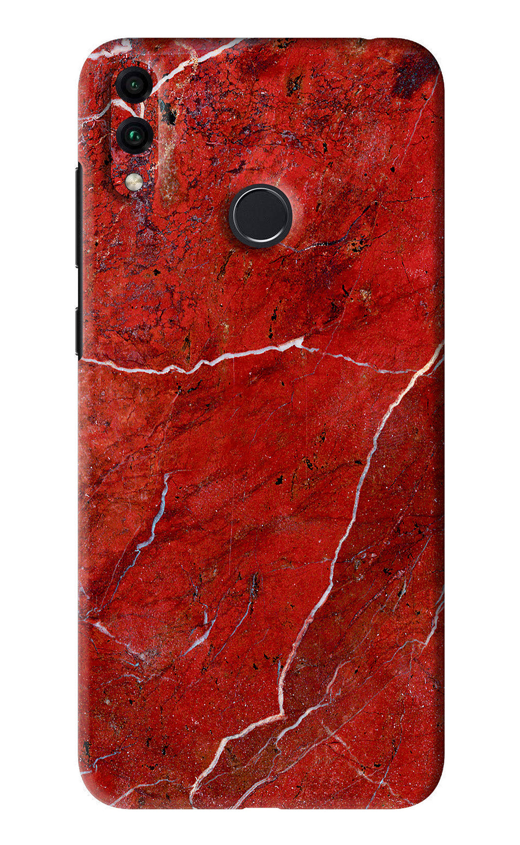 Red Marble Design Huawei Honor 8C Back Skin Wrap