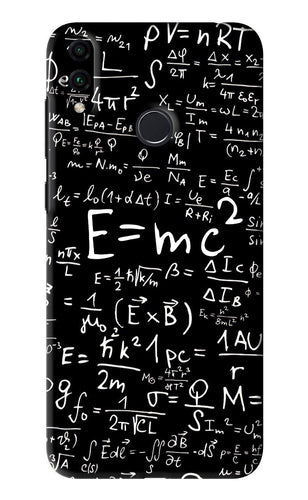 Physics Albert Einstein Formula Huawei Honor 8C Back Skin Wrap