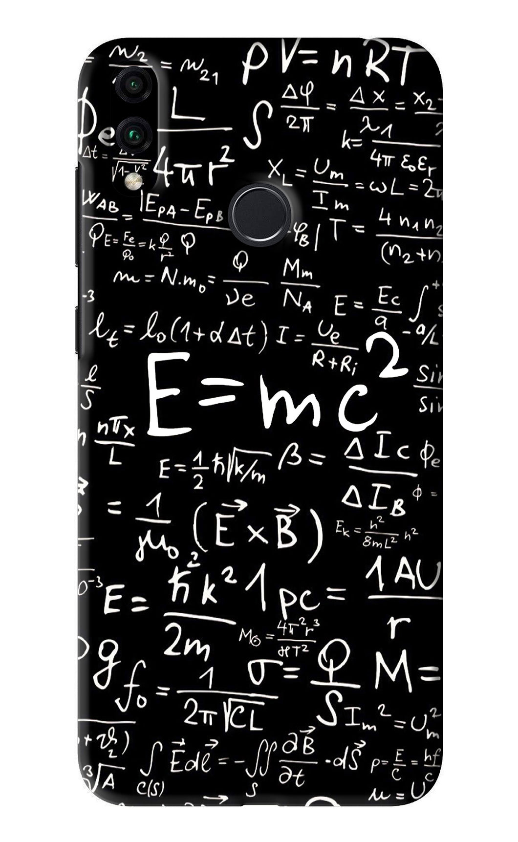 Physics Albert Einstein Formula Huawei Honor 8C Back Skin Wrap