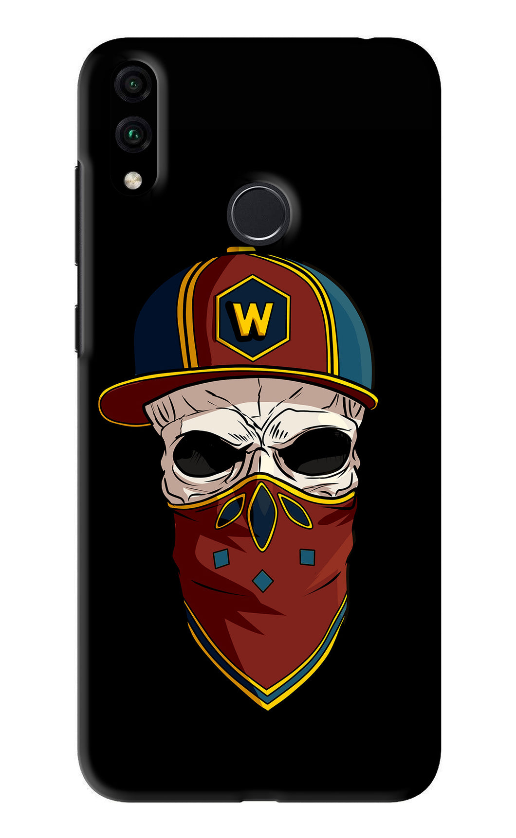 Skull Huawei Honor 8C Back Skin Wrap