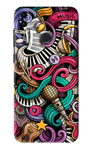 Music Abstract Huawei Honor 8C Back Skin Wrap