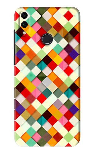 Geometric Abstract Colorful Huawei Honor 8C Back Skin Wrap