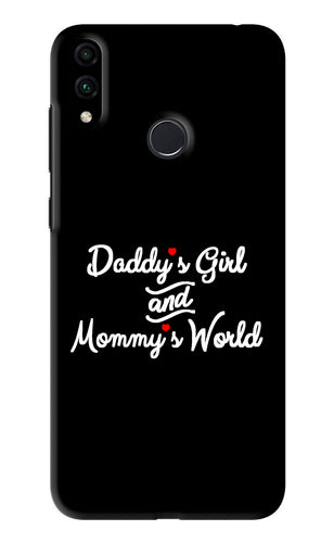 Daddy's Girl and Mommy's World Huawei Honor 8C Back Skin Wrap