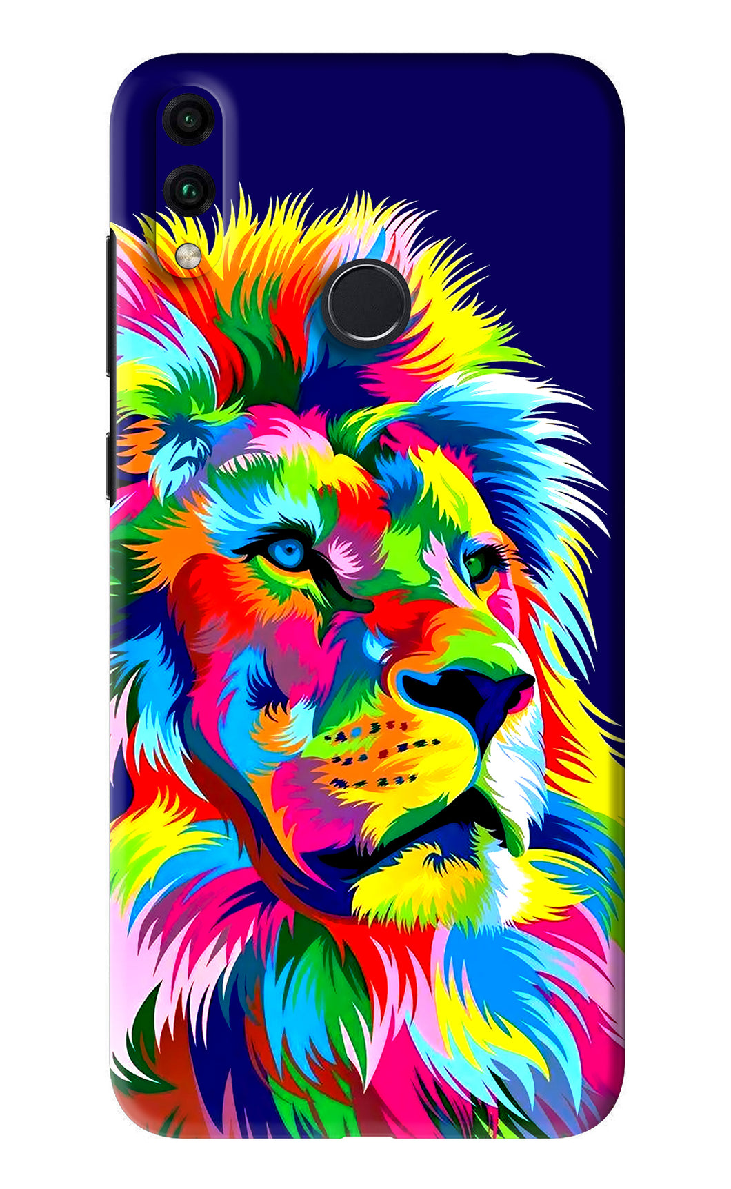 Vector Art Lion Huawei Honor 8C Back Skin Wrap