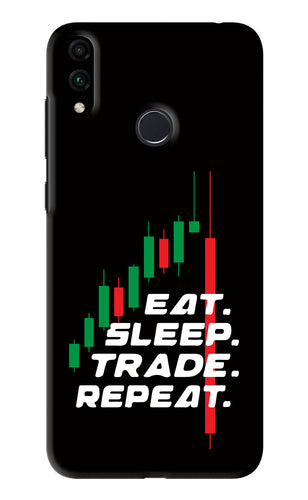 Eat Sleep Trade Repeat Huawei Honor 8C Back Skin Wrap