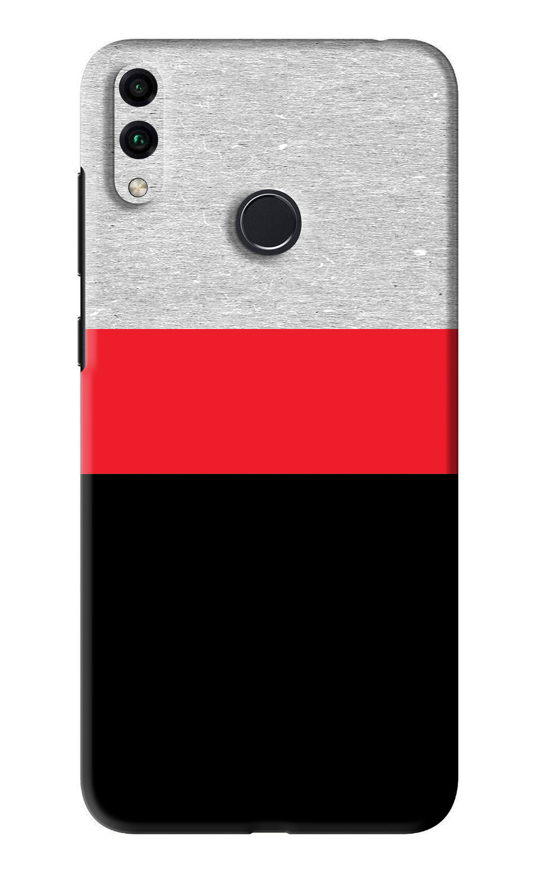 Tri Color Pattern Huawei Honor 8C Back Skin Wrap