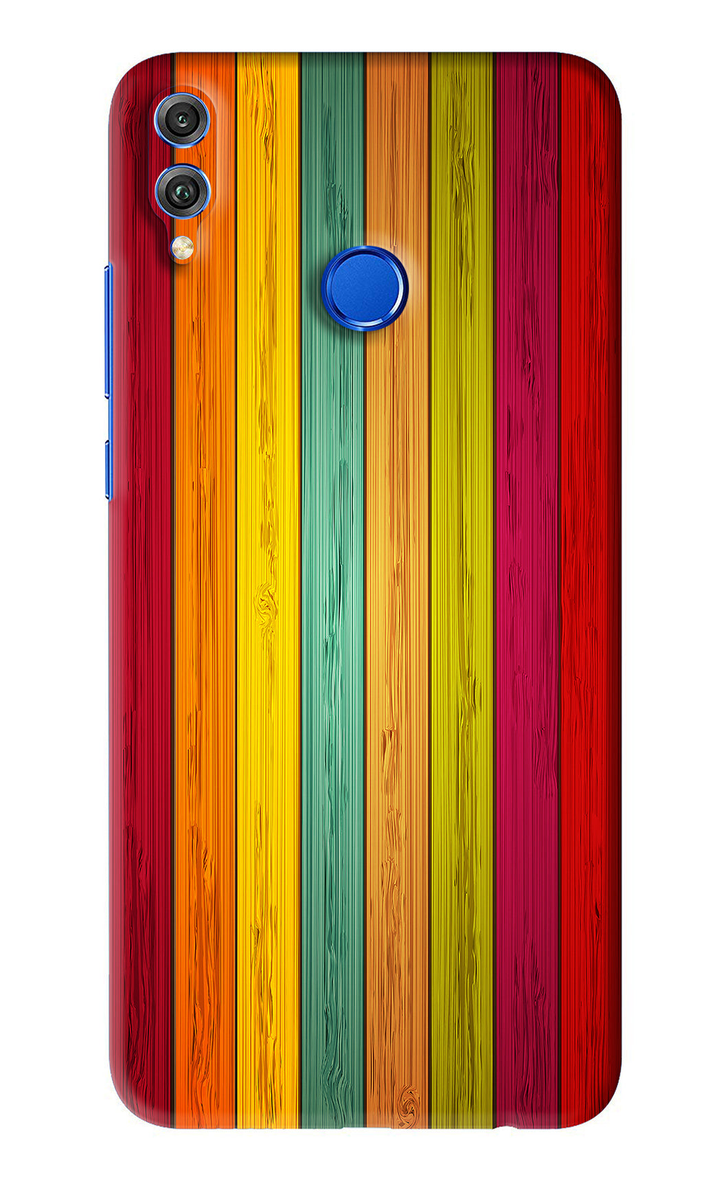 Multicolor Wooden Huawei Honor 8X Back Skin Wrap