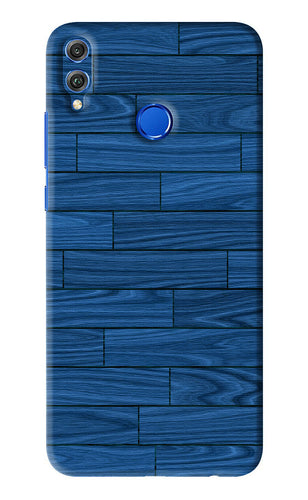 Blue Wooden Texture Huawei Honor 8X Back Skin Wrap