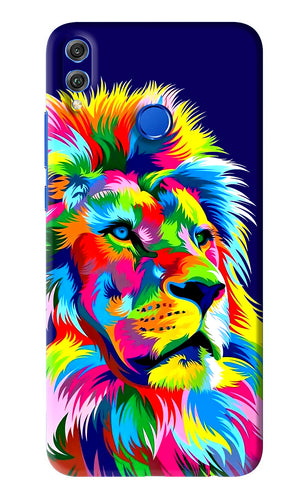 Vector Art Lion Huawei Honor 8X Back Skin Wrap