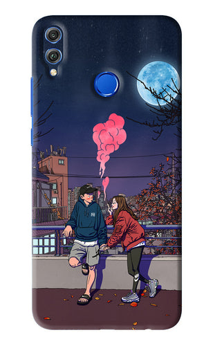 Chilling Couple Huawei Honor 8X Back Skin Wrap