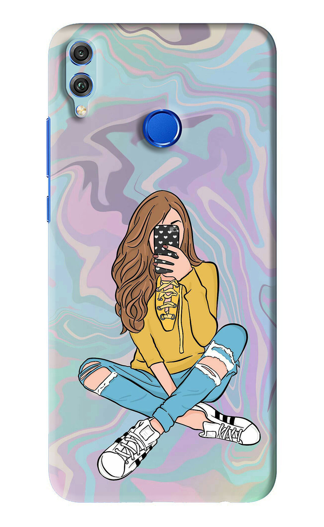 Selfie Girl Huawei Honor 8X Back Skin Wrap