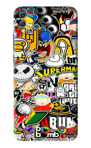 Sticker Bomb Huawei Honor 8X Back Skin Wrap
