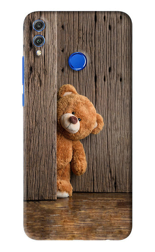 Teddy Wooden Huawei Honor 8X Back Skin Wrap