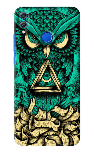 Green Owl Huawei Honor 8X Back Skin Wrap