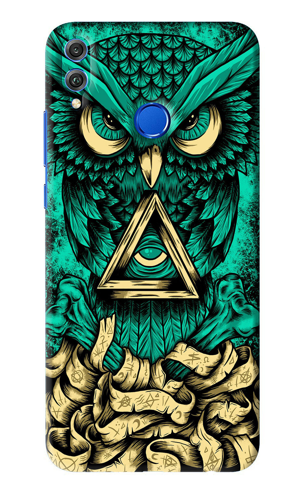 Green Owl Huawei Honor 8X Back Skin Wrap