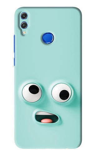 Silly Face Cartoon Huawei Honor 8X Back Skin Wrap