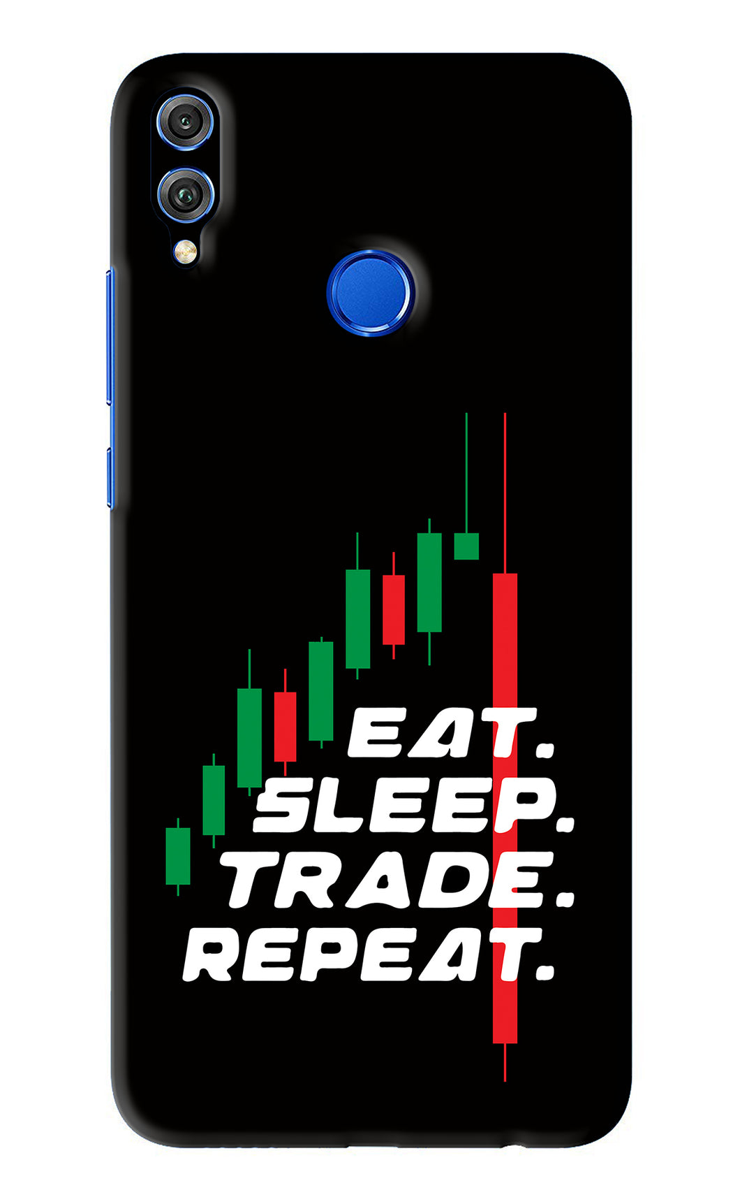 Eat Sleep Trade Repeat Huawei Honor 8X Back Skin Wrap
