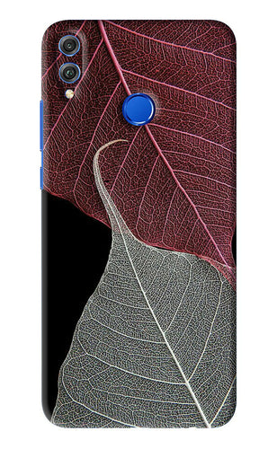 Leaf Pattern Huawei Honor 8X Back Skin Wrap