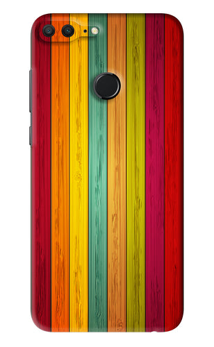 Multicolor Wooden Huawei Honor 9 Lite Back Skin Wrap