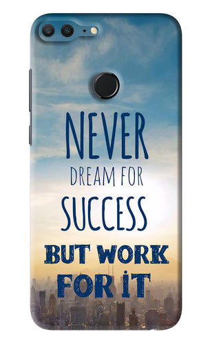 Never Dream For Success But Work For It Huawei Honor 9 Lite Back Skin Wrap