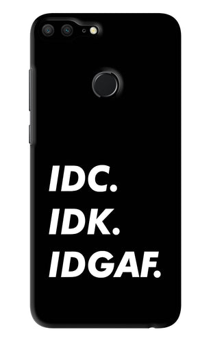 Idc Idk Idgaf Huawei Honor 9 Lite Back Skin Wrap