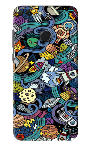 Space Abstract Huawei Honor 9 Lite Back Skin Wrap