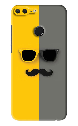 Sunglasses with Mustache Huawei Honor 9 Lite Back Skin Wrap