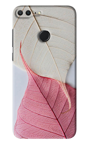 White Pink Leaf Huawei Honor 9 Lite Back Skin Wrap