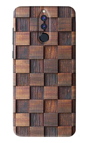 Wooden Cube Design Huawei Honor 9I Back Skin Wrap