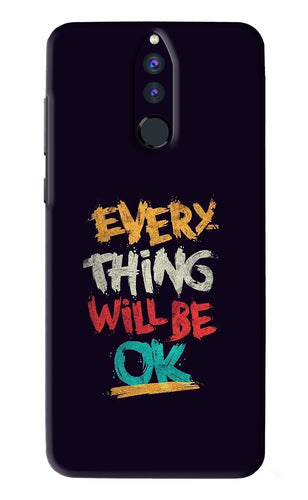 Everything Will Be Ok Huawei Honor 9I Back Skin Wrap