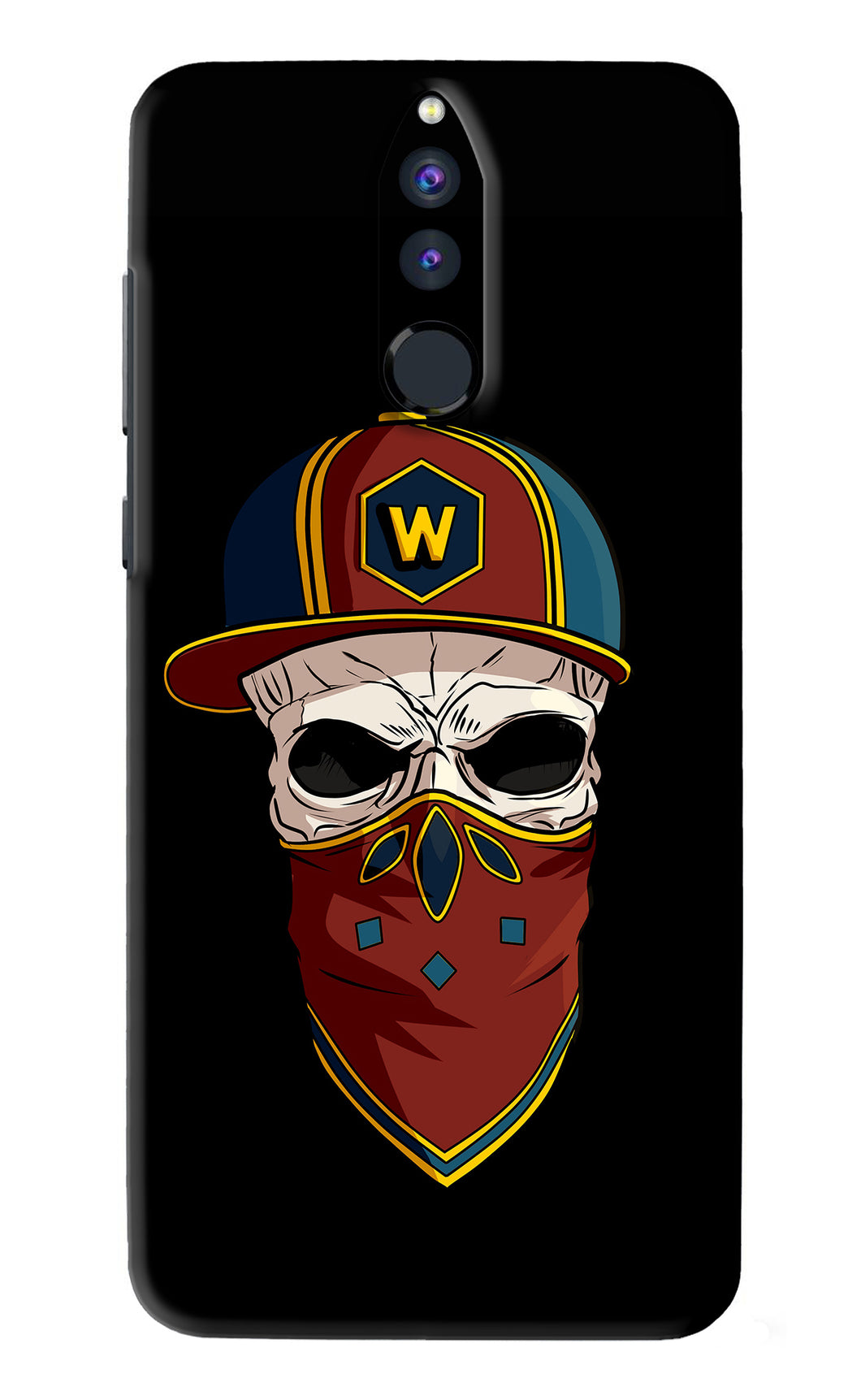 Skull Huawei Honor 9I Back Skin Wrap