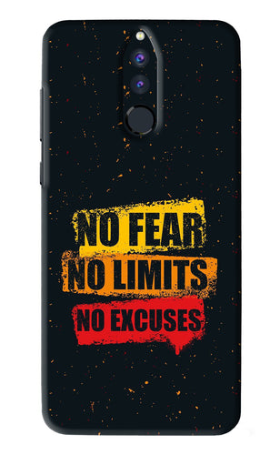 No Fear No Limits No Excuses Huawei Honor 9I Back Skin Wrap