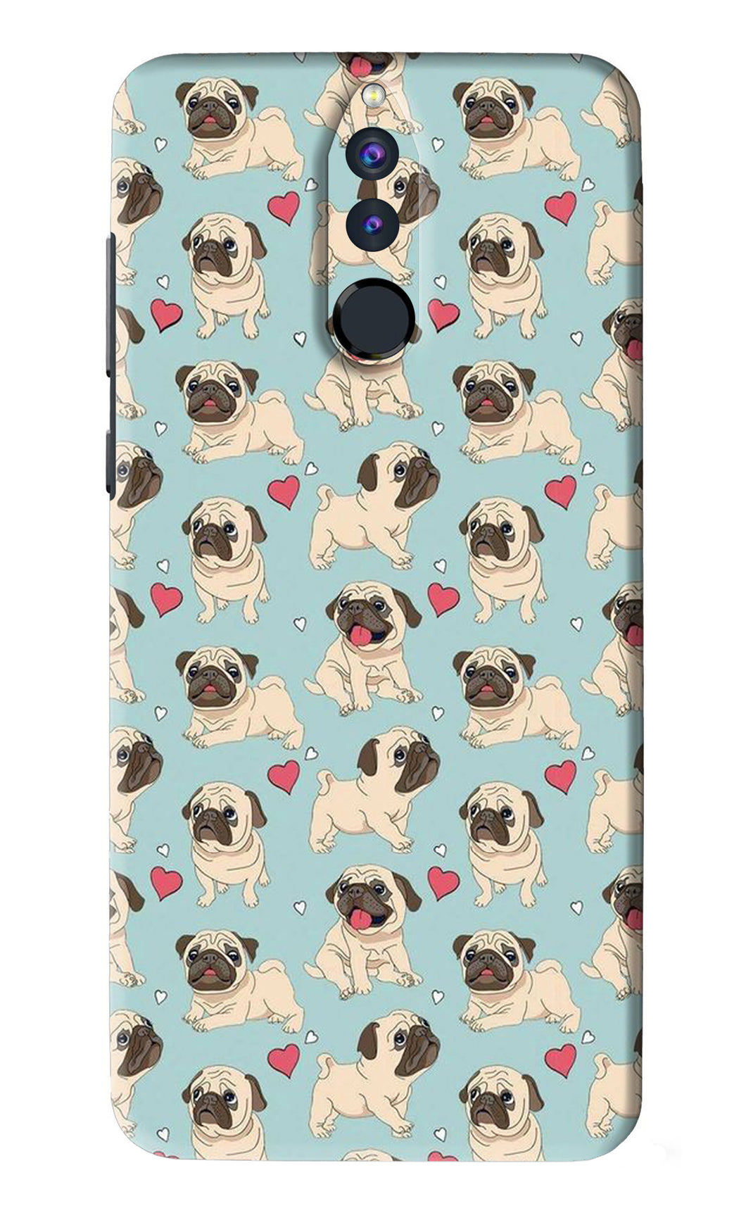 Pug Dog Huawei Honor 9I Back Skin Wrap