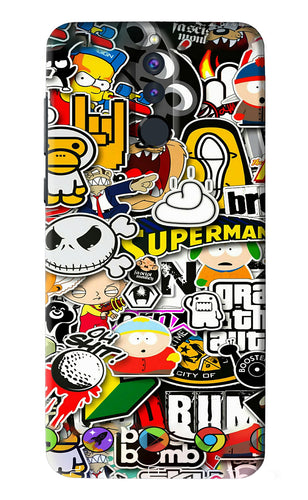 Sticker Bomb Huawei Honor 9I Back Skin Wrap