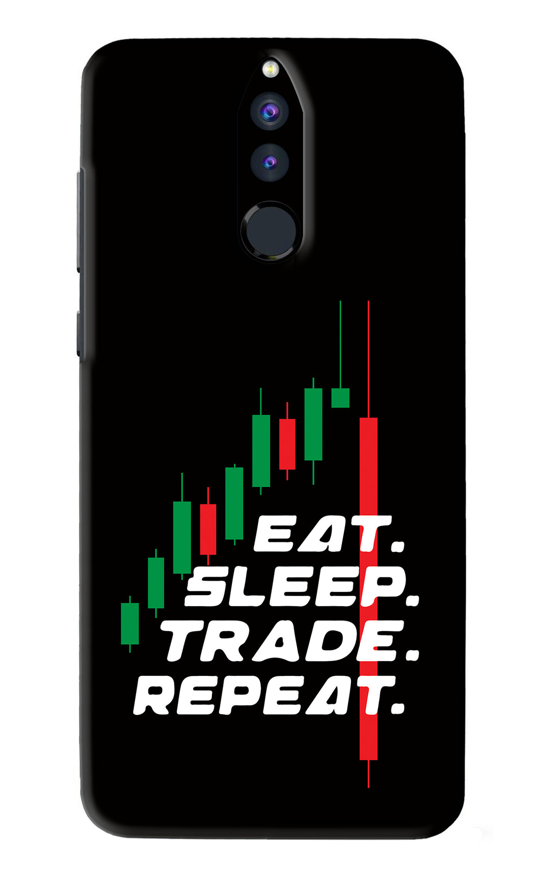 Eat Sleep Trade Repeat Huawei Honor 9I Back Skin Wrap
