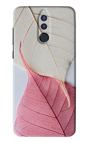 White Pink Leaf Huawei Honor 9I Back Skin Wrap