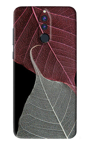 Leaf Pattern Huawei Honor 9I Back Skin Wrap