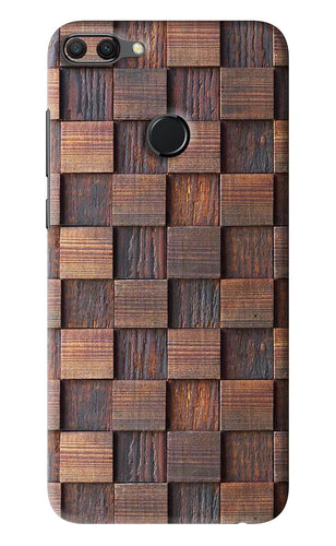 Wooden Cube Design Huawei Honor 9N Back Skin Wrap