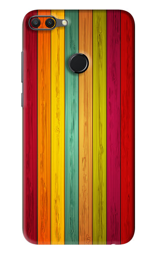 Multicolor Wooden Huawei Honor 9N Back Skin Wrap