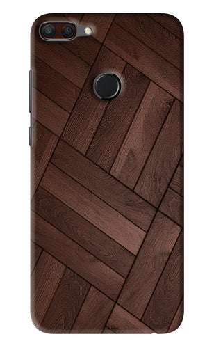 Wooden Texture Design Huawei Honor 9N Back Skin Wrap