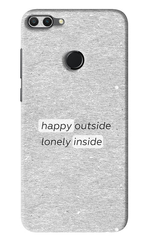Happy Outside Lonely Inside Huawei Honor 9N Back Skin Wrap