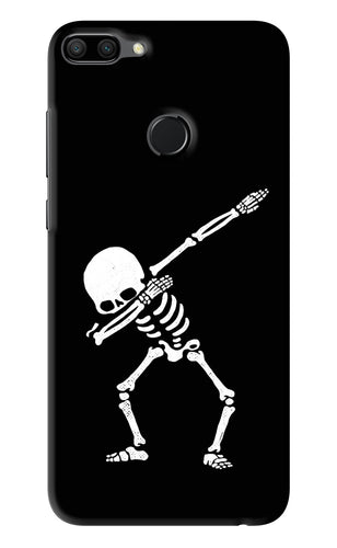 Dabbing Skeleton Art Huawei Honor 9N Back Skin Wrap