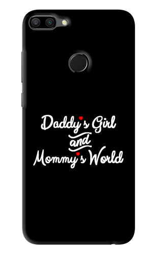 Daddy's Girl and Mommy's World Huawei Honor 9N Back Skin Wrap
