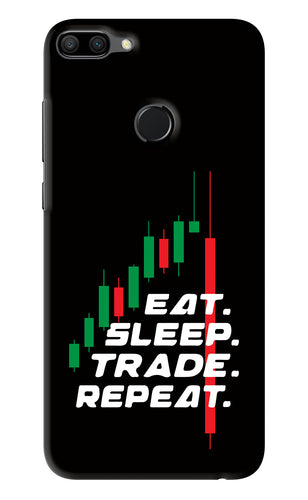 Eat Sleep Trade Repeat Huawei Honor 9N Back Skin Wrap