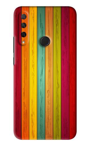 Multicolor Wooden Huawei Honor 9X Back Skin Wrap